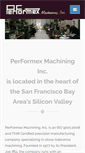 Mobile Screenshot of performexmachining.com
