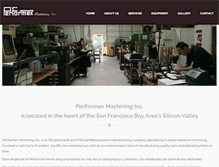 Tablet Screenshot of performexmachining.com